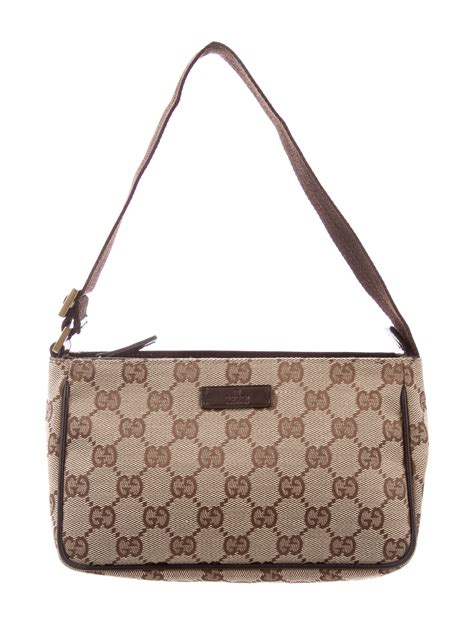 gucci canvas pochette|gucci canvas tote bag vintage.